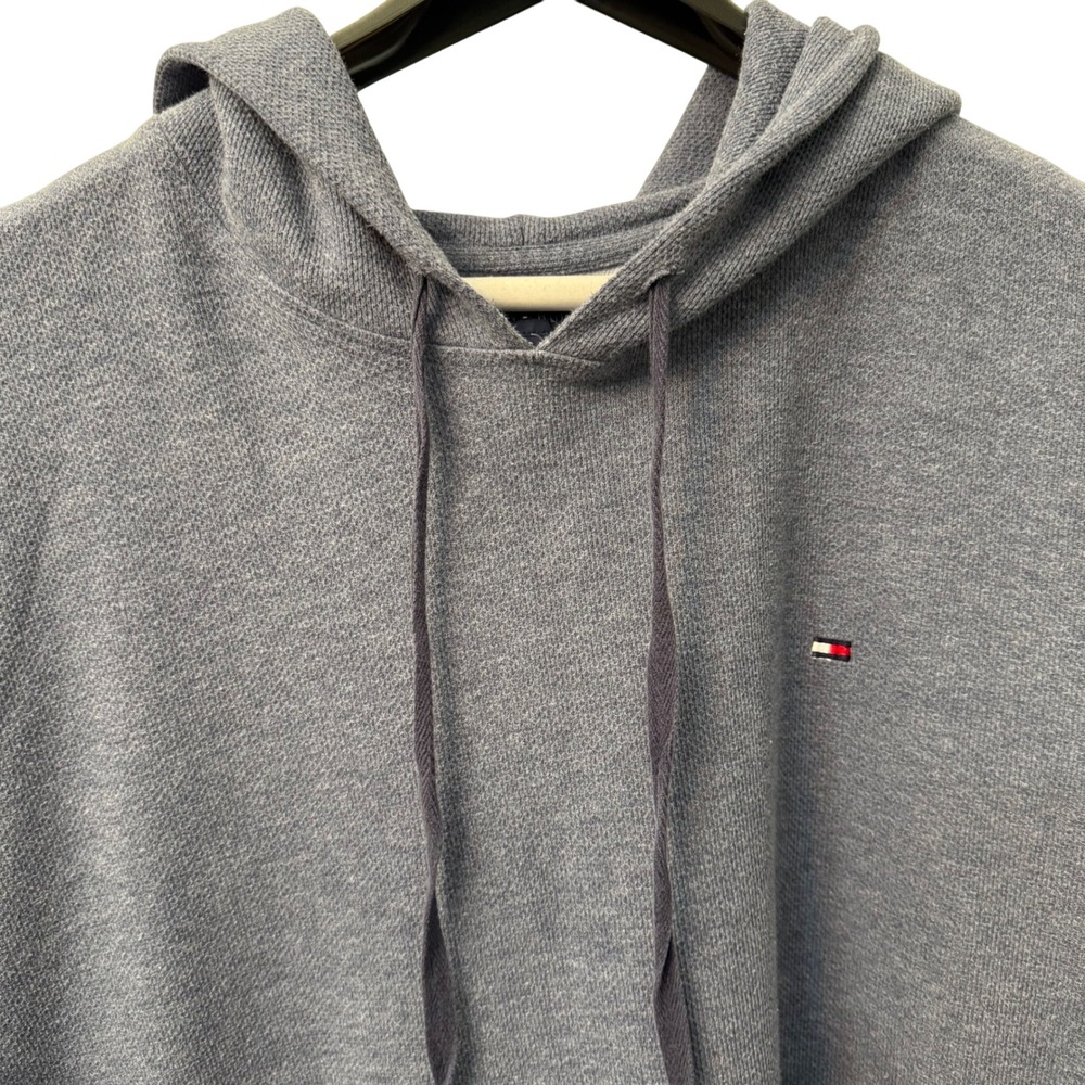 Tommy Hilfiger Men Gray‎ Heathered Pullover Hoodie Sweatshirt Size Large - Picture 8 of 11